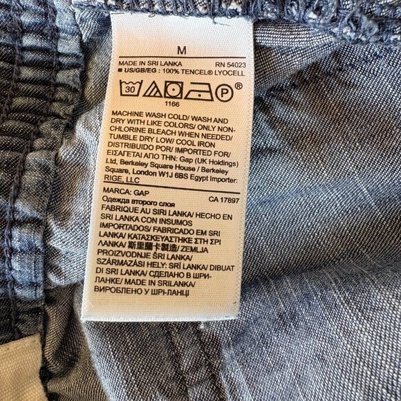 ☁️ Buttery Soft Gap 100% Tencel Denim Joggers Eco-Chic Size M - Picture 6 of 7